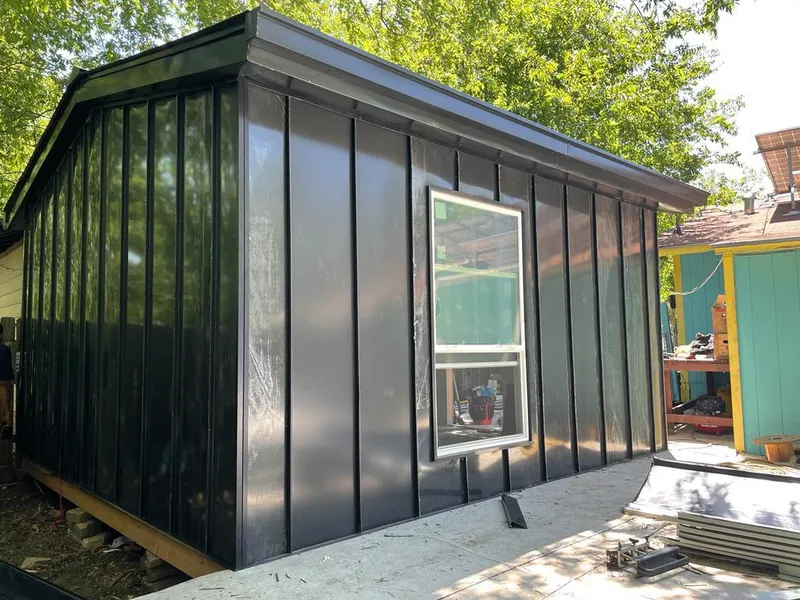 Black standing seam metal wall panels for Roof Inspection in San Leandro